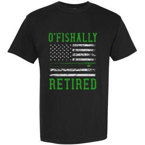 Border Patrol Agent Usa Flag Fishing Retirement Garment-Dyed Heavyweight T-Shirt