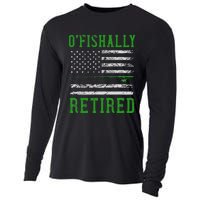 Border Patrol Agent Usa Flag Fishing Retirement Cooling Performance Long Sleeve Crew