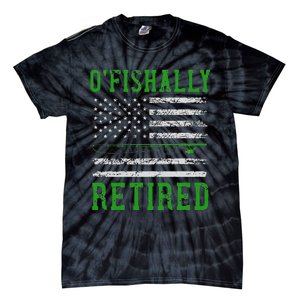 Border Patrol Agent Usa Flag Fishing Retirement Tie-Dye T-Shirt