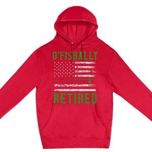 Border Patrol Agent Usa Flag Fishing Retirement Premium Pullover Hoodie