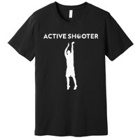 Basketball Player Active Shooter Basketball Lovers Men Women Premium T-Shirt