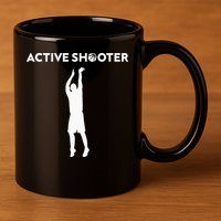 Basketball Player Active Shooter Basketball Lovers 11oz C Handle Ceramic Mug