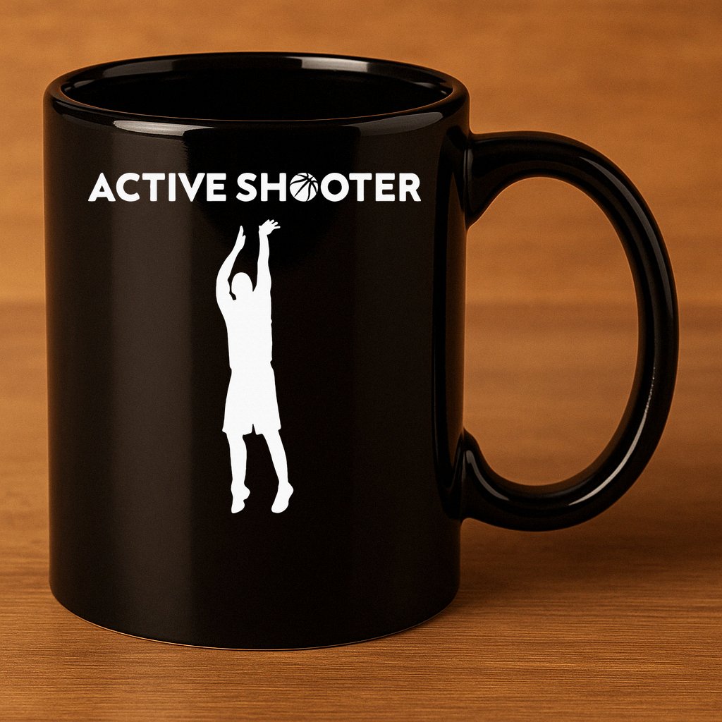 Basketball Player Active Shooter Basketball Lovers 11oz C Handle Ceramic Mug