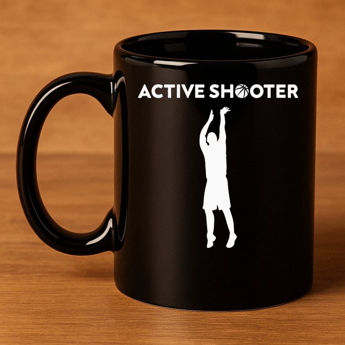 Basketball Player Active Shooter Basketball Lovers 11oz C Handle Ceramic Mug