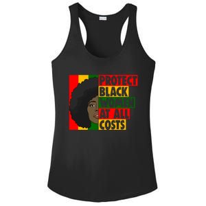 Black Protect At All Cost African American History Gift Ladies PosiCharge Competitor Racerback Tank