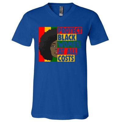 Black Protect At All Cost African American History Gift V-Neck T-Shirt