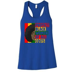 Black Protect At All Cost African American History Gift Women's Racerback Tank