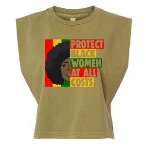 Black Protect At All Cost African American History Gift Garment-Dyed Women's Muscle Tee