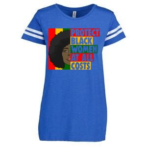 Black Protect At All Cost African American History Gift Enza Ladies Jersey Football T-Shirt