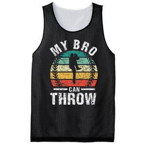 Baseball Pitcher Biggest Fan Sister Brother My Bro Can Throw Mesh Reversible Basketball Jersey Tank