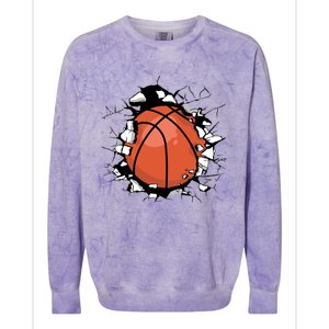 Basketball Player Basketball Team Sport Baller Bball Player Gift Colorblast Crewneck Sweatshirt