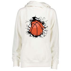 Basketball Player Basketball Team Sport Baller Bball Player Gift Womens Funnel Neck Pullover Hood