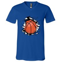 Basketball Player Basketball Team Sport Baller Bball Player Gift V-Neck T-Shirt