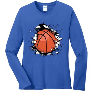 Basketball Player Basketball Team Sport Baller Bball Player Gift Ladies Long Sleeve Shirt