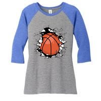 Basketball Player Basketball Team Sport Baller Bball Player Gift Women's Tri-Blend 3/4-Sleeve Raglan Shirt