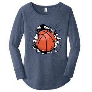 Basketball Player Basketball Team Sport Baller Bball Player Gift Women's Perfect Tri Tunic Long Sleeve Shirt