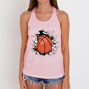 Basketball Player Basketball Team Sport Baller Bball Player Gift Women's Knotted Racerback Tank