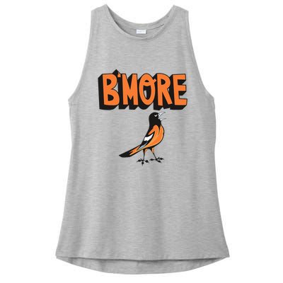 Baltimore Pride Bmore Maryland Md Ladies PosiCharge Tri-Blend Wicking Tank