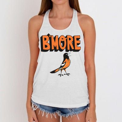 Baltimore Pride Bmore Maryland Md Women's Knotted Racerback Tank