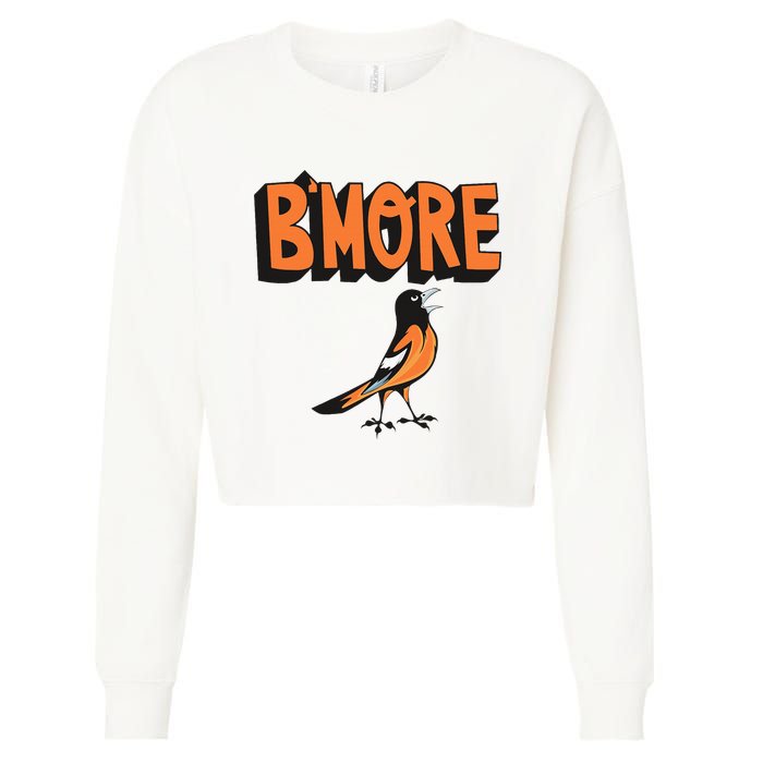 Baltimore Pride Bmore Maryland Md Cropped Pullover Crew