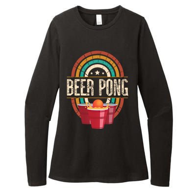 Beer Pong Beer Lovers Beer Pong Meaningful Gift Womens CVC Long Sleeve Shirt