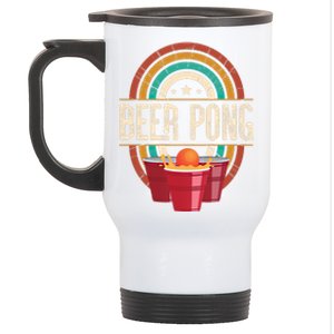 Beer Pong Beer Lovers Beer Pong Meaningful Gift Stainless Steel Travel Mug