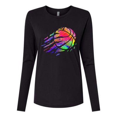 Basketball Player Bball Coach Fan Baller Sports Womens Cotton Relaxed Long Sleeve T-Shirt