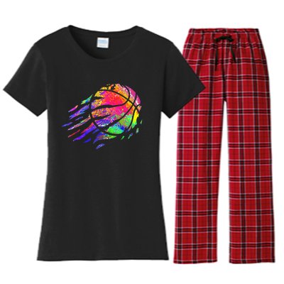 Basketball Player Bball Coach Fan Baller Sports Women's Flannel Pajama Set