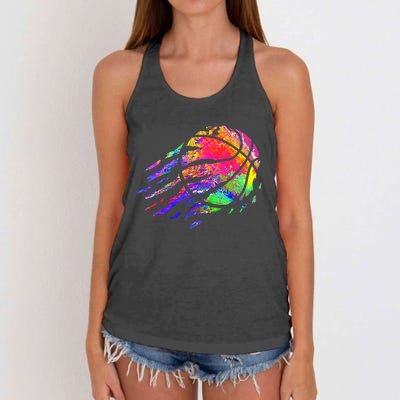 Basketball Player Bball Coach Fan Baller Sports Women's Knotted Racerback Tank