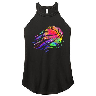 Basketball Player Bball Coach Fan Baller Sports Women’s Perfect Tri Rocker Tank