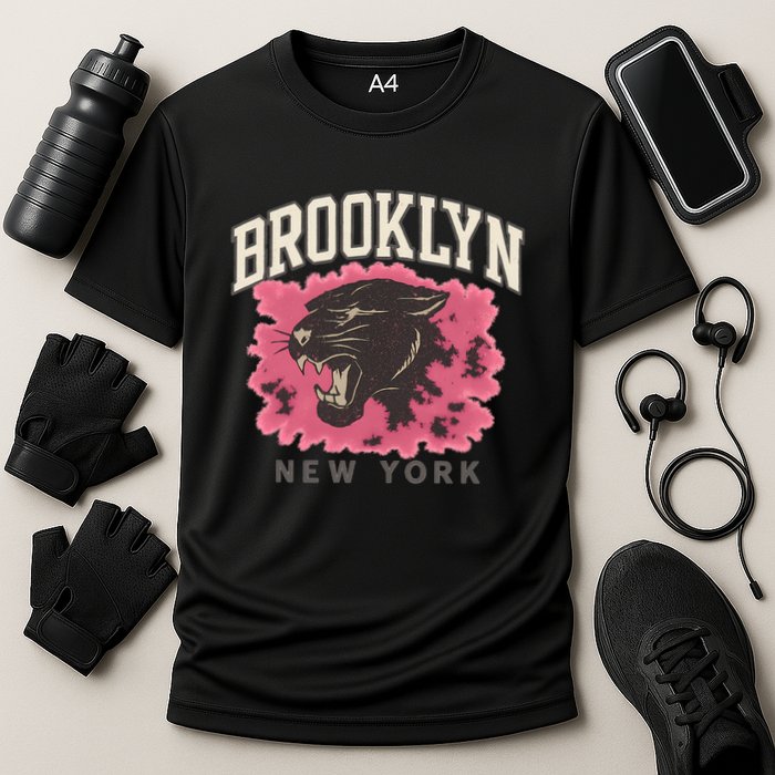 Brooklyn Panther Cooling Performance Crew T-Shirt