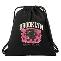 Brooklyn Panther Drawstring Bag