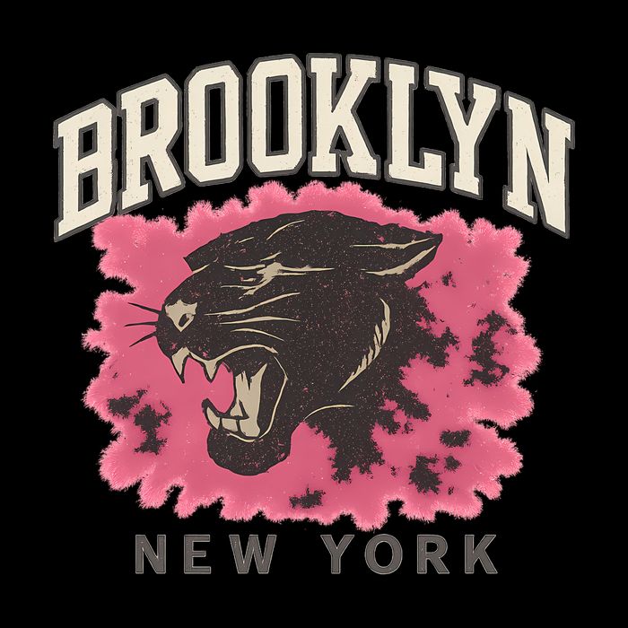 Brooklyn Panther Drawstring Bag