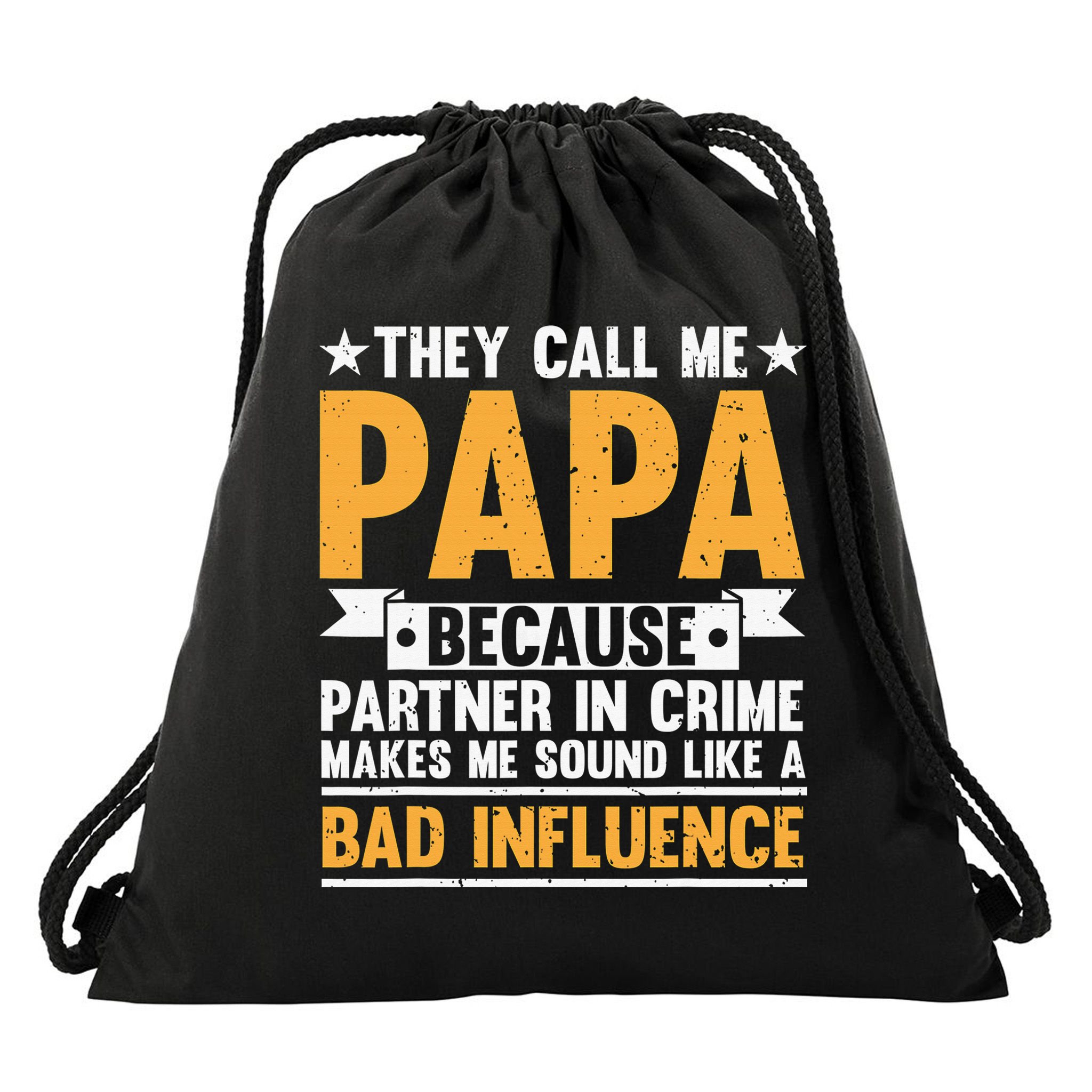 Best Papa By Par Father's Day Golf Gift Grandpa Drawstring Bag
