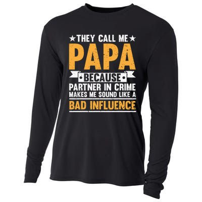 Best Papa By Par Father's Day Golf Gift Grandpa Cooling Performance Long Sleeve Crew