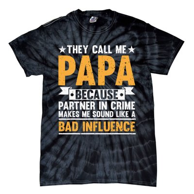 Best Papa By Par Father's Day Golf Gift Grandpa Tie-Dye T-Shirt