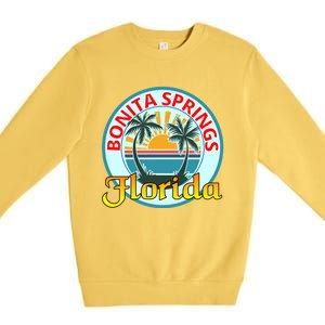 Beach Please Bonita Springs Florida Beach Spring Break Gift Premium Crewneck Sweatshirt