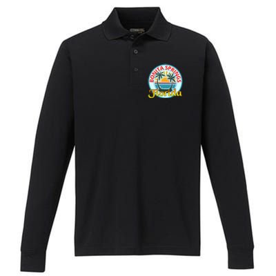 Beach Please Bonita Springs Florida Beach Spring Break Gift Performance Long Sleeve Polo