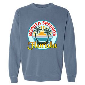 Beach Please Bonita Springs Florida Beach Spring Break Gift Garment-Dyed Sweatshirt