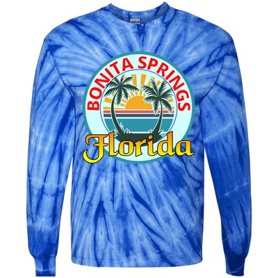 Beach Please Bonita Springs Florida Beach Spring Break Gift Tie-Dye Long Sleeve Shirt