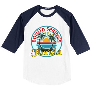 Beach Please Bonita Springs Florida Beach Spring Break Gift Baseball Sleeve Shirt