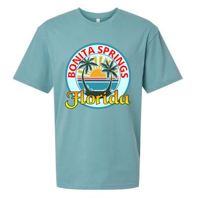 Beach Please Bonita Springs Florida Beach Spring Break Gift Sueded Cloud Jersey T-Shirt