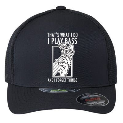 Bass Player Bass Guitar Flexfit Unipanel Trucker Cap