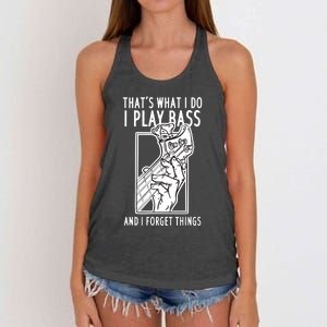 Bass Player Bass Guitar Women's Knotted Racerback Tank