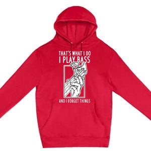 Bass Player Bass Guitar Premium Pullover Hoodie