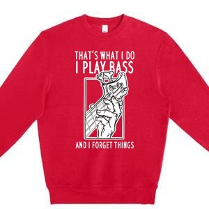 Bass Player Bass Guitar Premium Crewneck Sweatshirt