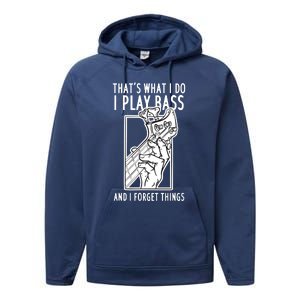 Bass Player Bass Guitar Performance Fleece Hoodie