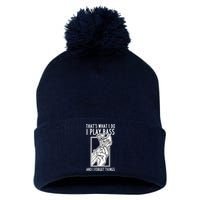 Bass Player Bass Guitar Pom Pom 12in Knit Beanie