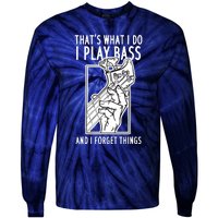 Bass Player Bass Guitar Tie-Dye Long Sleeve Shirt