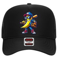 Banana Playing Baseball Fruit Lover Baseball Trucker Hat